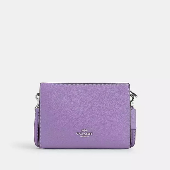 Coach Handbags - Coach Lavender Crossbody Bag with Silver Details